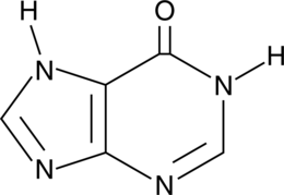 A naturally occuring purine derivative; an intermediate in the synthesis of uric acid; elevated in spinal fluid of patients with Lesch-Nyhan syndrome; increases succinate dehydrogenase and complex II activities and decreases cytochrome c oxidase activity