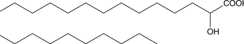 An α-hydroxy very long chain fatty acid; derived from lignoceric acid via peroxisomal α-oxidation; involved in nerve sheath myelination