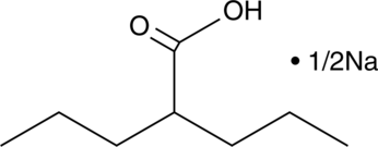 A prodrug form of valproic acid; contains valproic acid and valproate sodium