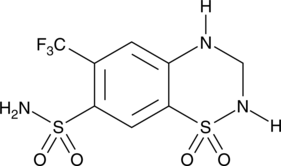 A thiazide diuretic; inhibitor of carbonic anhydrase (CA); selective for CAII