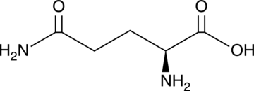 A non-essential amino acid; involved in many biochemical processes; synthesized in vivo by glutamate and ammonia; a substrate for the biosynthesis of glutamate and GABA in neurons; decreases adhesion of sickle RBCs to HUVECs when incubated ex vivo with patient-derived autologous plasma either alone or with LPS; commonly used in cell culture media