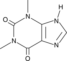 A phosphodiesterase inhibitor (Ki = 100 µM); an adenosine receptor antagonist (Ki = 14 µM for A1 and A2 receptors); induces relaxation of precontracted feline bronchiole smooth muscle (EC40 = 117 µM; EC80 = 208 µM)