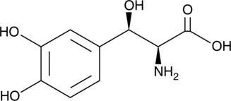 A synthetic precursor and prodrug of norepinephrine; increases norepinephrine levels in the rat heart following intraperitoneal administration and in the brain following intracerebroventricular administration at doses of 125 and 100 µg/animal