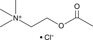 A neurotransmitter that binds to nicotinic and muscarinic AChRs; mediates motor function at the neuromuscular junction; has functions in the parasympathetic and sympathetic nervous systems; involved in learning and memory through actions at nicotinic AChRs in the CNS; inhibits p53 mutant peptide aggregation at micromolar concentrations; dose-dependently increases alveolar fluid clearance and enhances Na+/K+-ATPase activity in a mouse model of pulmonary edema