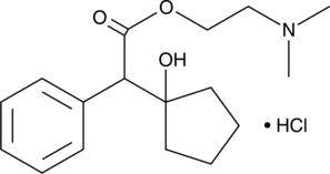 A muscarinic receptor antagonist (Kis = 1.62