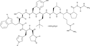 A synthetic GNRH agonist; binds to the GNRHR (Ki = 1.6 nM in CHO cells expressing the human receptor); binds to mouse pituitary αT3-1 cells and human placenta (Kds = 2 and 580 nM