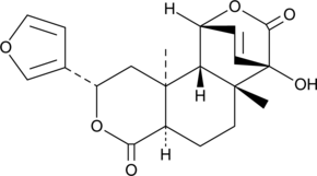 A diterpenoid furanolactone with diverse biological activities; inhibits the growth of T. brucei in vitro and induces complete parasite clearance in T. brucei-infected mice (25 mg/kg per day for 3 days); selectively inhibits COX-2 over COX-1 (EC50s = 53.1 and 327 μM