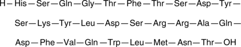 A peptide hormone; produced from proglucagon in pancreatic α cells; stimulates glucose production ex vivo in isolated rat hepatocytes; stimulates glucose output from perfused rat livers via increases in gluconeogenesis and glycogenolysis and decreases in glycolysis; increases plasma glucose levels in rats; secretion is suppressed in response to food intake in normal rats and humans but is maintained or elevated in humans with type 2 diabetes