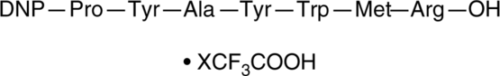 A fluorogenic heptapeptide substrate of MMP-8; tryptophan fluorescence is unquenched upon peptide hydrolysis that removes the N-terminal DNP group