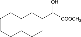 A hydroxy fatty acid methyl ester; has been found in coliform bacteria isolated from human sewage