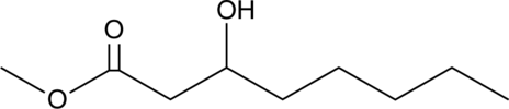 A hydroxy fatty acid methyl ester; a volatile compound and aromatic agent that has been found in pineapple