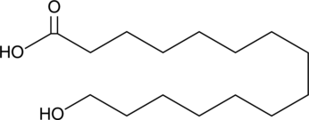 A hydroxylated fatty acid; has been used in the synthesis of the macrocyclic lactone musk compounds exaltolide and phoracantholide I