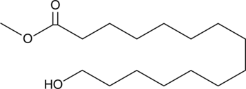 A hydroxy fatty acid methyl ester; a key intermediate in the synthesis of the musk-odored macrocyclic lactones cyclopentadecanolide and exaltolide