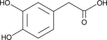 A dopamine metabolite; levels are increased 5- to 6-fold compared to wild-type in the nucleus accumbens