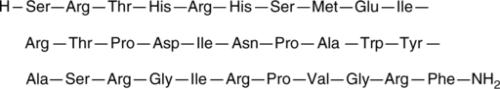 A neuropeptide involved in regulating food intake; an agonist of GPR10/hGR3 and hNPFF2 (Kis = 1 and 19 nM