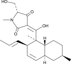 A fungal metabolite that inhibits HIV-1 integrase 3’ end-processing and strand transfer activities; phytotoxic