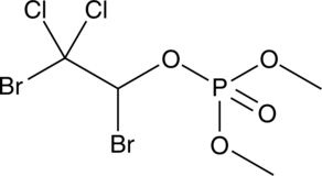 An organophosphate insecticide and acaricide; inhibits AChE and BChE; reduces the number of A. sollicitans mosquitos by 97% after one hour when aerially applied at a concentration of 0.1 pounds per acre; induces 100 and 64% mortality of T. telarius adults and immature mites