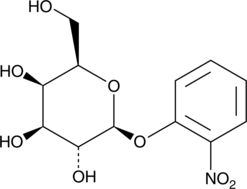 A chromogenic substrate for β-galactosidase; upon enzymatic cleavage by β-galactosidase