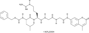 A fluorogenic substrate for isopeptidase T; AMC is released upon enzymatic cleavage by isopeptidase T and its fluorescence can be used to quantify isopeptidase T activity; ex/em = 340-360/440-460 nm