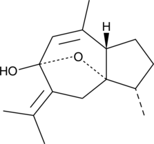 A sesquiterpene; active against methicillin-resistant S. aureus (MRSA) and P. aeruginosa; cytotoxic to CEM-SS lymphoblastic leukemia cells (IC50 = 11.9 µg/ml); decreases cell viability of AGS human gastric carcinoma cells (IC50 = 263.34 µM)