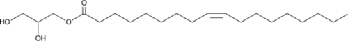 A monoacylglycerol containing oleic acid at the sn-1 position; enhances diffusion of cyclosporin A from the donor compartment of a Franz diffusion cell into the stratum corneum