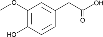 A dopamine metabolite; formed via deamination of dopamine by MAO to produce DOPAC followed by DOPAC metabolism by COMT; undergoes hydrogen peroxide-dependent oxidation in the presence of horseradish peroxidase to form a fluorescent dimer with ex/em = 312/420 nm