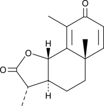 A sesquiterpenoid lactone; has been used as a building block in the synthesis of terpenoids; an anthelmintic that induces paralysis of A. lumbricoides