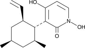 A fungal metabolite with diverse biological activities; inhibits production of TBARS in vitro (IC50 = 0.55 μg/ml); inhibits AAPH-induced hemolysis in rat erythrocytes (IC50 = 1.95 μg/ml); is active against C. albicans (MIC = 1.64 μg/ml); cytotoxic in a panel of 21 cancer cell lines (EC50s = 0.10-7.04 μg/ml); inhibits gelatinase A (IC50 = 15.2 μM)