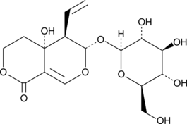 A secoiridoid glycoside with diverse biological activities; scavenges ABTS radicals and hydrogen peroxide (IC50s = 2.83 and 5.7 μM