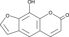 A coumarin with diverse biological activities; inhibits proliferation of HeLa and HepG2 cells in vitro (IC50s = 23.59 and 15.57 μM