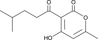 A pyranone with antifungal and insecticidal activities; active against a laboratory strain and clinical isolates of C. albicans (MICs = 49 and 12-97 µg/ml