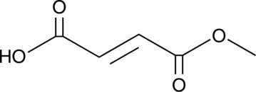 An active metabolite of dimethyl fumarate; an agonist of HCA2/GPR109A (EC50 = 9.4 µM); reduces neutrophil adhesion to endothelial cells stimulated with TNF