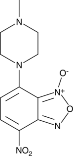 An inhibitor of MDMX; decreases MDMX promoter activity in a reporter assay in a concentration-dependent manner; decreases the expression and protein levels of MDMX and increases the expression of the p53 target gene CDKN1 (p21) in MCF-7 cells overexpressing MDMX at 5 µmol/L; induces apoptosis and decreases cell viability in MCF-7 cells in a p53-dependent manner at 5 µmol/L; induces p53-independent apoptosis in wild-type