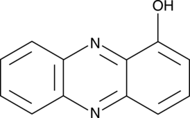 A phenazine pigment and virulence factor produced by P. aeruginosa; increases ROS production in RAW 264.7 cells in a concentration-dependent manner; increases release of elastase and MPO by fMLP- and cytochalasin B-activated human neutrophils at ≥1.55 and ≥3.12 μM