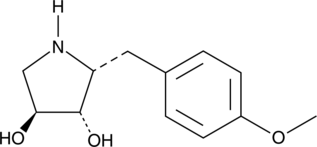 A derivative of anisomycin; inhibits the growth of the P. falciparum strains K1 and T9-96 in vitro (IC50s = 40.29 and 33.57 μM