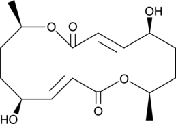 A fungal metabolite with diverse biological activities; inhibits human topoisomerase II α at 75 and 100 μM; active against S. cerevisiae (MIC = 4 μM) and M. violaceum; induces leaf necrosis and chlorophyll retention in wild oats at 64 μM