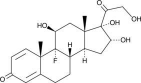 A synthetic glucocorticoid; increases expression of the calcitonin receptor in in murine osteoclast-like cells at 1 μM; reduces heat hyperalgesia and mechano-allodynia and decreases the number of TNF-α-positive mast cells in injured sciatic nerve in a rat model of chronic constriction injury-induced neuropathic pain at 3 mg/kg