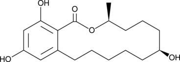 A β-resorcylic acid lactone; induces synthesis of the uterine protein IP and increases uterine weight in rats from 1-500 µg/animal