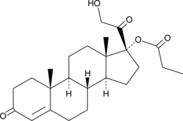 A peripherally selective androgen receptor antagonist; binds to AR and inhibits AR-regulated transcription in a reporter cell line in vitro; inhibits androgen-regulated lipid synthesis in primary human sebocytes; inhibits inflammatory cytokine production from primary human sebocytes and scalp dermal papilla cells; inhibits testosterone propionate-induced flank organ enlargement in Syrian golden hamsters by 84% when administered topically at 400 μg/animal