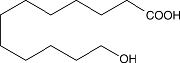 A hydroxylated fatty acid; active against various bacteria (MICs = 6.25-125 μg/ml) and the fungus C. albicans (MIC = 15.63 μg/ml)