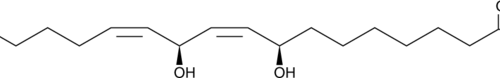 A fungal oxylipin; formed via isomerization of an 8(R)-HpODE intermediate during the oxidation of linoleic acid in several species of Aspergillus