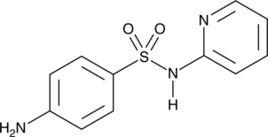 A sulfonamide antibiotic; active against strains of Y. enterocolitica and Salmonella (MICs = 3.1-25 and 25-100 μg/ml