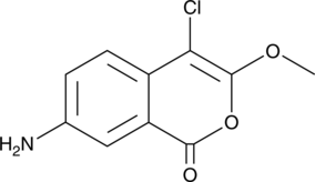 A protease inhibitor; inhibits neutrophil elastase at 5 µM; reduces the activity of HIV protease and caspase-3 by 70 and 68%