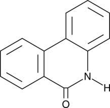 An inhibitor of PARP1 and 2 (EC50s = 10.2 and 36.3 μM