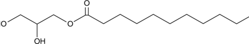 A monoacylglycerol that contains undecanoic acid at the sn-1 position; completely inhibits the growth of the bacteria B. cereus