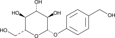 A phenolic glycoside with diverse biological activities; reduces Aβ42-induced cell death of rat hippocampal neurons and BV-2 mouse microglia; improves learning and memory in various transgenic mouse models of Alzheimer's disease; reduces motor deficits and loss of dopaminergic neurons in a rat model of Parkinson's disease; reduces seizure duration and intensity in a rat model of pentylenetetrazole-kindling chronic epileptic seizures from 50-200 mg/kg; increases social interaction and decreases marble burying and grooming behaviors