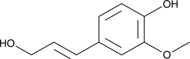 A monolignol; a precursor in the biosynthesis of lignin; has been used in the synthesis of lignin and a variety of phytochemicals; an inhibitor of SAAH in vitro (IC50 = 34 nM); increases protein levels of Hsf1