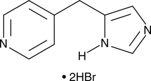 A potent histamine H3 receptor agonist (Ki = 0.85 nM); selective for histamine H3 over histamine H4 receptors (Ki = 245 nM); inhibits cAMP-stimulated β-galactosidase transcription in SK-N-MC cells expressing human H3 receptors (EC50 = 0.18 nM); induces a decrease of the electrically induced twitch contraction in isolated guinea pig ileum; inhibits hydrochloric acid-induced formation of gastric lesions in rats at 30 mg/kg