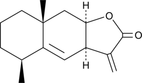 A sesquiterpene lactone with diverse biological activities; inhibits LPS-induced increases in nitric oxide