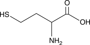 An amino acid; inhibits ACh-induced vasodilation of precontracted isolated guinea pig pulmonary artery rings and enhances phenylephrine-induced contraction of isolated guinea pig pulmonary artery rings; inhibits endothelium-dependent ACh-induced vasodilation in the vascular bed of isolated perfused rat pancreas at 200 µM; elevated plasma levels are positively correlated with occlusive arterial diseases and atherosclerosis